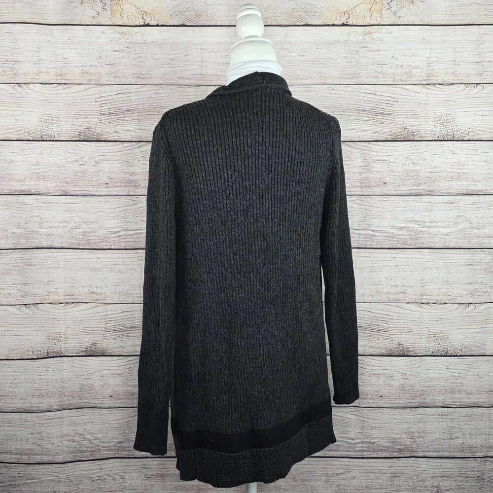 Athleta Knit Grey Sentinel Thermolite Merino Wool Blend Heavyweight Sweater Med - Picture 3 of 8